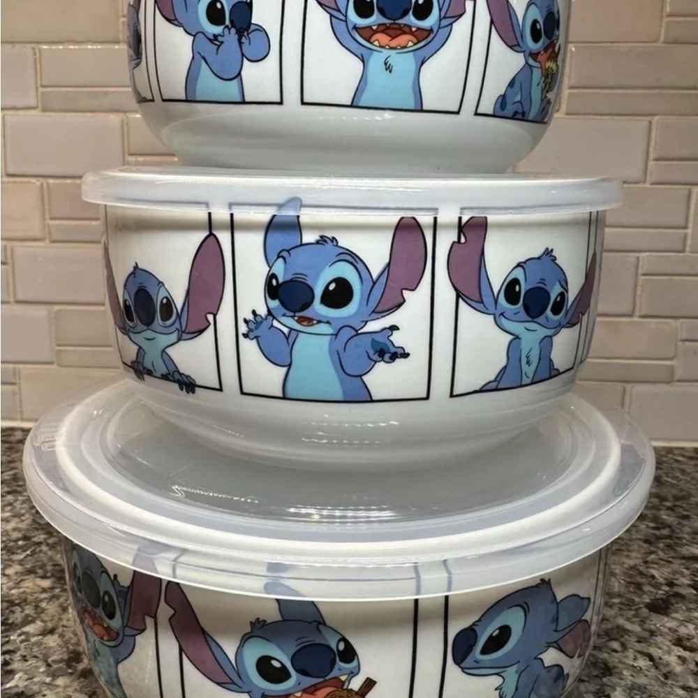 Stitch Themed Storage Bowl Set BRAND NEW!
